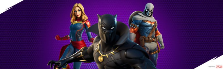 Black Panther et Captain Marvel rejoignent Fortnite