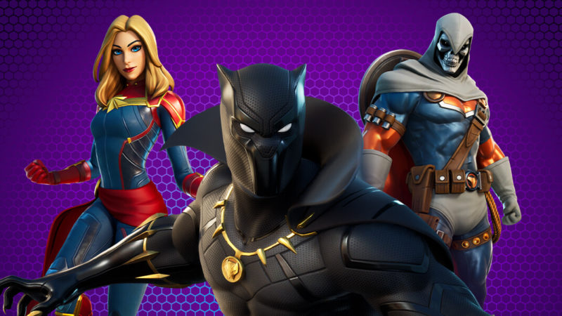 Black Panther et Captain Marvel rejoignent Fortnite