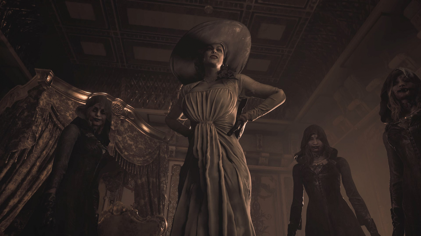Resident Evil Village Lady Dimitrescu mesure officiellement plus de neuf pieds